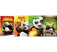 Kung Fu Panda 4 Film Collection DVD - Kung Fu Pands / Kung Fu Panda 2 / Kung Fu Panda 3 / Kung Fu Panda 4 DVD - Kung Fu Panda 1-4 DVD Collection