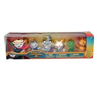 Kung Fu Panda, Confezione da 6 figure da collezione da 6,3 cm, varianti fluorescenti al buio e dorate, pacchetto di cattivi ed eroi, posa unica, adatta per bambini dai 5 anni in su