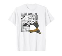 Kung Fu Panda Dragon Warrior Po Comic Panel Ritratto Maglietta