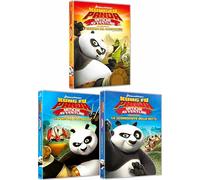 KUNG FU PANDA - MITICHE AVVENTURE 1+2+3 COLLEZIONE 3 dvd singoli italiano