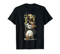 Kung Fu Panda Po And The Furious Five Portrait Maglietta