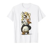 Kung Fu Panda Po And The Furious Five Portrait Maglietta