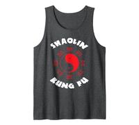 Kung Fu Shaolin Canotta, Uomo, Grigio Scuro, L