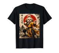 Kung Fu Shih Tzu Cane Shaolin Fighter Shihtzu Monaco Maglietta