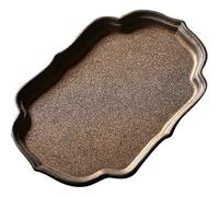 Kung Fu Vassoio da tè Vassoio da tè in ceramica Foglio a bolla secca Vintage Kung Fu Servizio da tè Vassoio da tè a strato singolo Presina per la casa Portavaso cinese Tavolo da tè in ceramica grezza