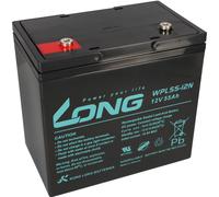 Kung Long Batteria 12V 55Ah Pb Gel Piombo WPL55-12N Longlife