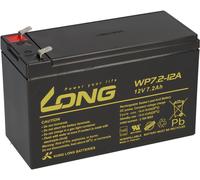 Kung Long VDS WP7.2-12, 12V, 7,2 Ah Batteria AGM Piombo 6,3mm Faston