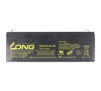 Kung Long WP2.6-12 F1 - Batteria in pile al piombo, 12 Volt, 2,6 Ah con attacco Faston da 4,8 mm
