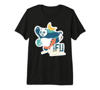 Kungfu Panda Kung Fu Action Leap Design Maglietta Premium