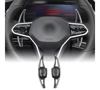 KUNGKIC ABS Volante Paddle Shift Estensioni Per VW Volkswagen Golf 8 MK8 2020 2021 2022 Accessori Decorazione Interno 2 PCS Nero Fibra Di Carbonio Pattern