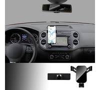 KUNGKIC Auto Porta cellulare Per Volkswagen VW Tiguan 2012-2016 Supporto per telefono da auto regolabile per telefoni da 4-6,2 pollici(nero)