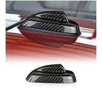 KUNGKIC Fibra di carbonio accessori auto tetto pinne di squalo copertura dell'antenna adesivo decorativo compatibile con Mini Cooper F55 F56 2013 2014 2015 2016 2017 2018 2019 2020 (nero)