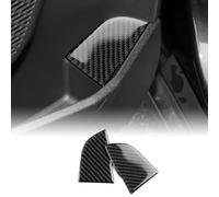 KUNGKIC Fibra di carbonio per auto, interruttore per bagagliaio, anello per interni, compatibile con mini Cooper S F65 F66 F67 2024 2025 accessori interni (nero)