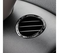 KUNGKIC Fibra di carbonio per auto, per bocchetta di ventilazione, decorazione per Mini Cooper Hardtop R56 Clubman R55 R57, accessorio interno 2007 2008 2009 2010 (nero)