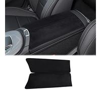 KUNGKIC Flanella auto bracciolo cuscino console centrale bracciolo Box Mat interno compatibile con Mercedes Benz GLC 2015-2021 Accessori (W213 2016-2022, Nero)