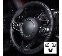KUNGKIC in fibra di carbonio auto volante pulsante copertura adesivo compatibile con Mini Cooper Clubman F54 F55 F56 F60 Countryman accessori decorativi (tipo A)