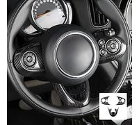 KUNGKIC in fibra di carbonio auto volante pulsante copertura adesivo compatibile con Mini Cooper Clubman F54 F55 F56 F60 Countryman accessori decorativi (tipo B)