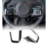 KUNGKIC In Fibra Di Carbonio Duro Auto Volante Telaio Tasti Volante Adesivo Decorativo Interno Per Mini Cooper JO1 EV U25 Countryman F65 F66 F67 J05 Aceman 2024 2025 Accessori