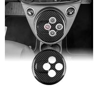KUNGKIC Per Fiat Abarth 595/695 2012-2023 Auto Centrale Console Decorazione Pannello Leva Cambio Telaio Interno In Fibra di Carbonio Duro Accessori Regalo Trasmissione Automatica