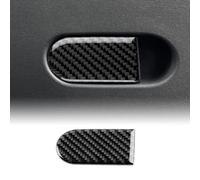 KUNGKIC Per Mini Cooper S J01 EV E SE U25 Countryman F65 F66 F67 2024 in fibra di carbonio auto co-pilota vano portaoggetti, adesivo decorativo per interni, regalo (nero)