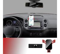 KUNGKIC Supporto per cellulare compatibile con Volkswagen VW Tiguan 2012 - 2016 Air Vent, supporto per telefono da auto regolabile, adatto per telefono da 4 a 6,2 pollici (rosso)