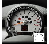 KUNGKIC Telaio del tachimetro in Fibra di Carbonio Decalcomanie Decorative Telaio del tachimetro Interno Compatible with Mini Cooper Hardtop R56 Clubman R55 R57 Accessori Nero
