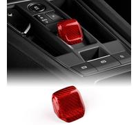 KUNGKIC Vera fibra di carbonio duro auto copertura per pomello del cambio per Seat Leon MK4 Cupra Leon Cupra Formentor 2020 2021 2022 2023 2024 2025 Pomello del cambio Termine di cambio accessori