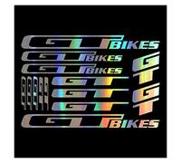 KUNGKUNG YU XI Store Vinyl Fit for GT Bikes Bicycle Accessories Decal Stickers Sheet Frame Cycle Cycling Bicycle MTB. Road 32cm (Color Name : Laser)