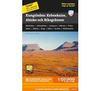 Kungsleden: Kebnekaise, Abisko & Riksgränsen (Mountain map detailed scale)