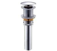 KUNGYO Lavello senza scanalatura Lavello Rubinetto Push Pop Up Click Clack Tappo di scarico Tappo di (Argento)