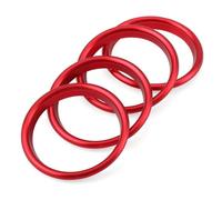 KUNIO 4 anelli di ventilazione per auto, console, aria condizionata, anello decorativo adatto per Audi A3 S3 Q2L, accessori per bocchette di ventilazione auto, uscita dell'aria in lega di alluminio,