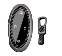 KUNIO COVER CHIAVE PER Hyundai Ioniq 6 KONA Azera Santa Fe Hybrid Elantra Tucson Sonata 2023 2024 2025 Cassa Metallica Chiave Auto Protezione Portachiavi Regalo 5/7 Tasti B Nero