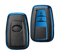 KUNIO Custodia per chiave adatta per Toyota Camry C-HR Prius RAV4 GT86 Corolla Yaris Land Cruiser Prado protezione chiave TPU cover portachiavi custodia protettiva, 2 tasti blu, 2 Tasten