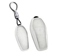 KUNIO Custodia per chiave auto, adatta per BYD Dolphin EV ATTO 3 Yuan Plus EV Song Plus EV Qin Plus EV Han EV 2025 2024 portachiavi per donna regalo cristallo modello bianco B