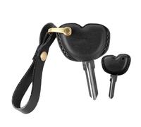 KUNIO Custodia per chiave moto adatta per Vespa Piaggio GTS300 GTS200 GTS125 LX150 Medley150 in pelle portachiavi portachiavi moto cover nero