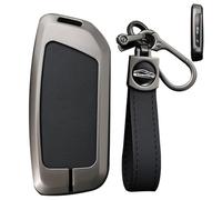 KUNIO Custodia portachiavi adatta per BMW X7 X1 U11 iX ix1 Tourer U06 X6 M60i XM 7 G07 I7 2023 custodia portachiavi in lega di zinco portachiavi, A nero, Nur Keyless Go