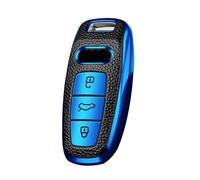 KUNIO Keyless - Custodia portachiavi adatta per Audi A8 A8L Q8 A3 Sportback A6 A7 Q7 RS6 S6 S7 SQ8 Q4 SQ7 TFSI, in TPU, 3 tasti, colore: Blu