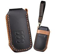 KUNIO Keyless - Custodia portachiavi adatta per Kia EV6 GT, adatta per Kia Sportage GT-Line in pelle, custodia protettiva per chiavi auto, 7 tasti, colore: Nero