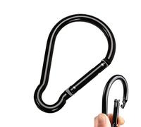 Kunio Moschettone per cintura, in lega di alluminio, per bottiglie d'acqua, a forma di zucca, design non bloccante, grande moschettone da trekking e campeggio, 9,9 cm