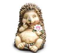 Kunkeinson Accattivante statua di riccio sorridente, realizzata a mano con dettagli squisiti, perfetta per migliorare l'eleganza degli interni o la bellezza del giardino all'aperto, vibrante statua in