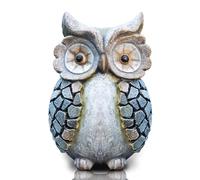 Kunkeinson Affascinante statua di gufo, realizzata a mano con dettagli sereni, ideale per aggiungere raffinatezza agli interni o grazia ai giardini, sorprendente arte in resina, emblema perfetto della