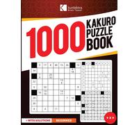 Kunlektra Brain Kunlektra Brain Teaser 1000+ 9 x 9 Kakuro Puzzle Boo (Tascabile)