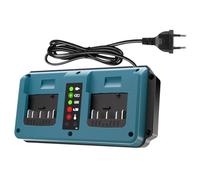 KUNLUN 2 Porte Caricabatterie per Bosch Professional 18V | GBA BAT609, BAT610G, BAT618G, BAT619 e BAT621Batteria, con Display LED