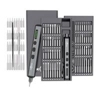 KUNLUN 68 in 1 Precisione Cacciaviti Elettrici 5 Livelli di Coppia con LED Lampada, Cacciavite Elettrico Magnetico di Precisione per IPhone, Laptop, Occhiali, Orologi, Occhiali, Elettronica