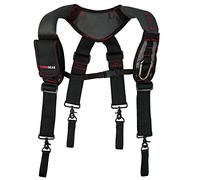 KUNN Gel Tool Belt Harness Padder Tool Belt Bretella con 4 pz strumento cintura passante e 1 pezzo moschettone 1 supporto per telefono costruzione