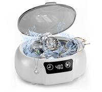 Kunphy Pulitore Ultrasuoni, 48kHz Lavatrice Ultrasuoni, 700ml con 3 Programmi Digitali Preimpostati, Ultrasonic Cleaner per Occhiali, Orologi, Anelli, Gioielli, Lame di Rasoio, Morsi Dentali