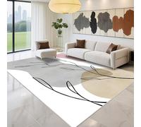 Kunsen Tappeti Cameretta Facile Da Riporre 60x90cm, grigio Moderno design minimalista per il letto in camera da letto