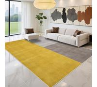 Kunsen Tappeti Salone Comodo 160x200cm, Giallo Verde Design minimalista grigio moderno per il salotto