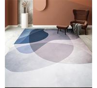 Kunsen Tappeto Cameretta Bimba tappeti per cucina Blu grigio Facile da mantenere, moderno e minimalista, adatto la camera letto il soggiorno 80x160CM