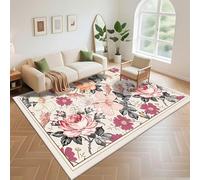 Kunsen Tappeto Per Bambini Cameretta Stile Moderno 50x80cm, Rosa Motivi di fiori moderni il letto in camera da